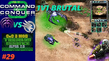 SG#29: C&C3: Tiberium Essence MOD! | GDI 1V1 BRUTAL AI | 1080P HD Gameplay