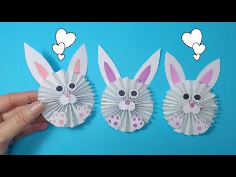 How to Make a Paper Bunny Rabbit | Easter Craft Ideas | Paper Craft for ...
