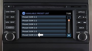 2017 NISSAN Frontier - SiriusXM Smart Favorites (if so equipped)