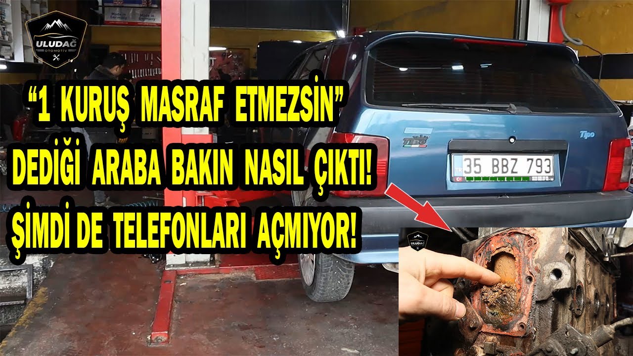 GALERİDEN MASRAFSIZ DİYE ALDIĞI ARABA 1 GÜN DAYANAMADI! (Fiat Tipo 1.6 Motor Yenileme / Restorasyon)