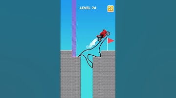 Draw Bridge Puzzle Game Level 74 #shorts