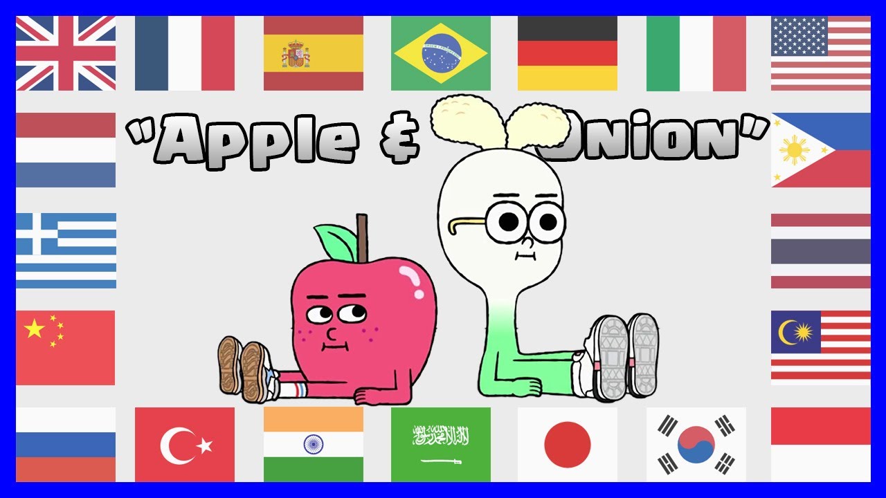 Apple & Onion in different languages - YouTube
