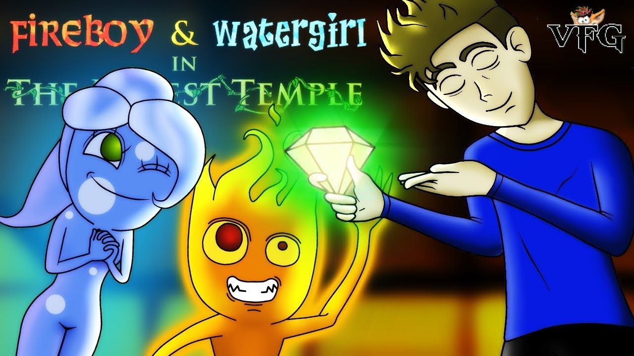 O CLÁSSICO FOGO E ÁGUA DO CLICK JOGOS! 😍  Fireboy & Watergirl in The  Forest Temple (COOP) #1 