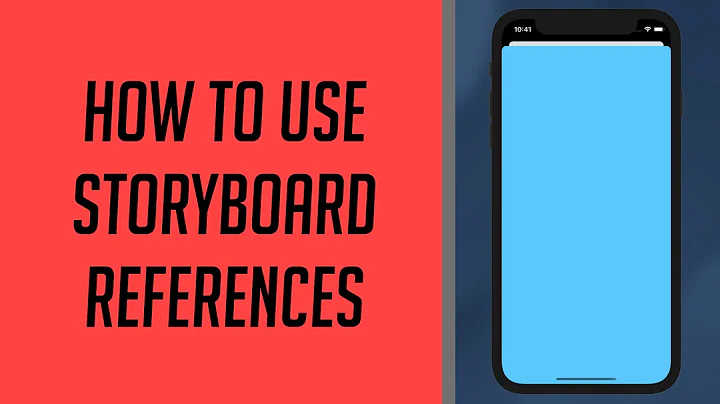 How to use Storyboard References in Xcode