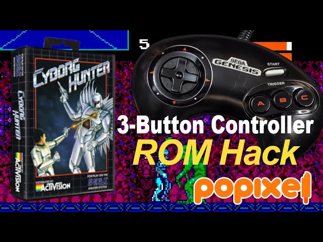 Cyborg Hunter ROM Hack - 3 Button controller - YouTube