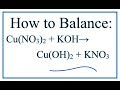 Balancing Chemical Equations Concepts