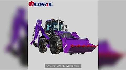 Small Engineering Backhoe Loader Dual-Use Multifunctional Front Shovel & Rear Excavation Busy Custom