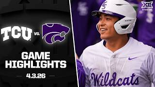 TCU vs. Kansas State Highlights (4.3.26) | 2026 Big 12 Baseball