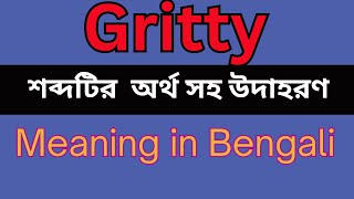 Gritty Meaning In Bengali /Gritty mane ki