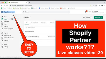 How Shopify partner works Shopify Partner Program Unlock Your E-commerce Success #shopify classes 30