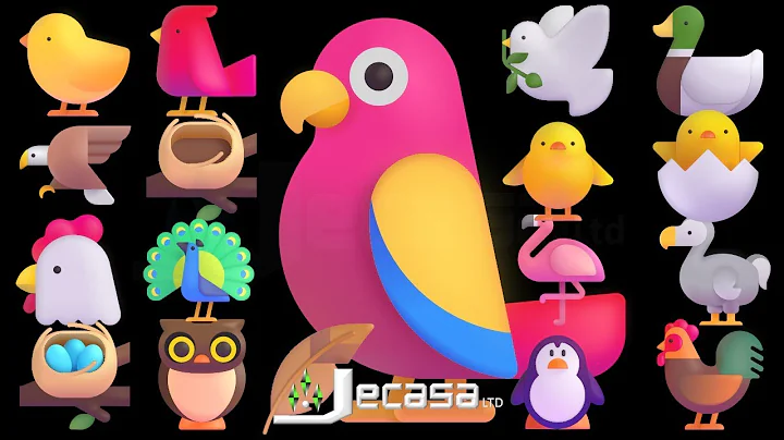 3D Emoji Meanings Part 13 - Birds | Animals | Fluent Emojis | Learning English with 3D Emojis