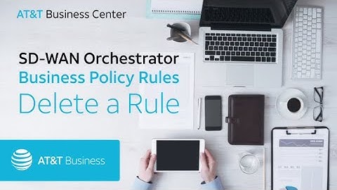 SD-WAN Orchestrator: Business Policy Rules: Delete a Rule