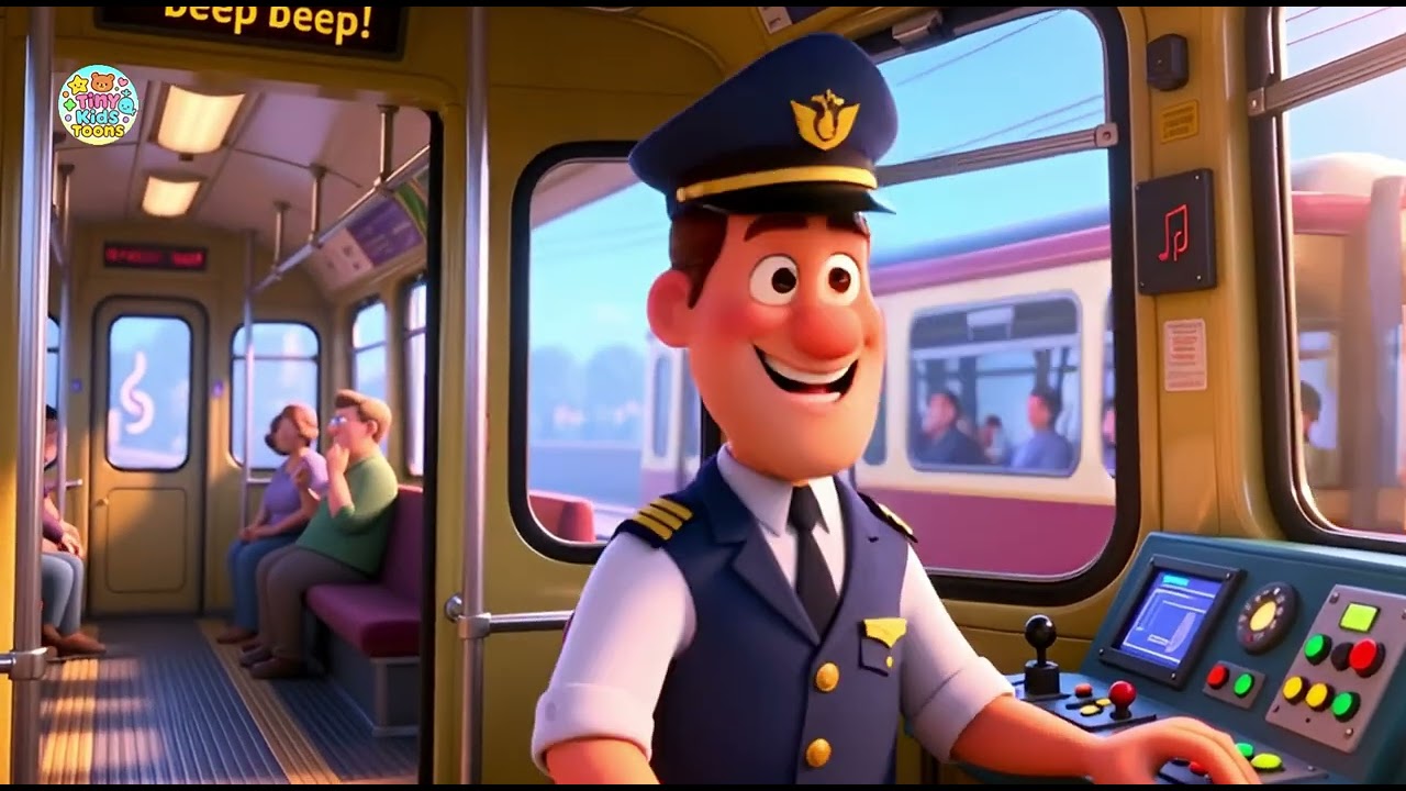 Tiger Cub Rides the Tram 🐯🚋 | Fun Story for Kids | Animal Adventure Learning Video