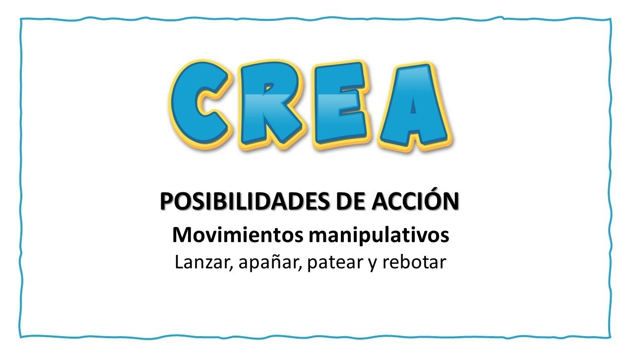 Movimientos manipulativos | Materiales CREA - YouTube