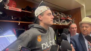 Leo Carlsson | Ducks Postgame vs. CGY | Apr. 4, 2026