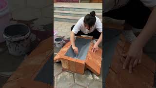Building a simple brick pond from scratch 🧱🐟