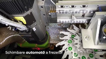 Router CNC cu magazie rotativă și 4 Axe Wood IQ | Punere in Funcțiune