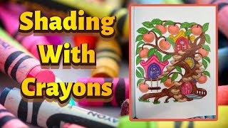 Information Adult Coloring Tutorial: Using Crayons for Shading Guide
