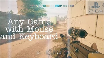 How to Play with Mouse and Keyboard on Any Game Without Adapter and for Free (PS4)