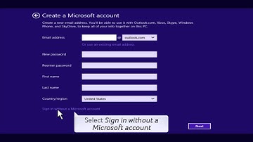 Windows 8.1 - How to create local account