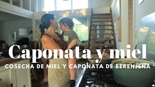 Cosecha Artesanal de miel y Caponata de Berenjenas | Cómo sellar conservas en Baño María