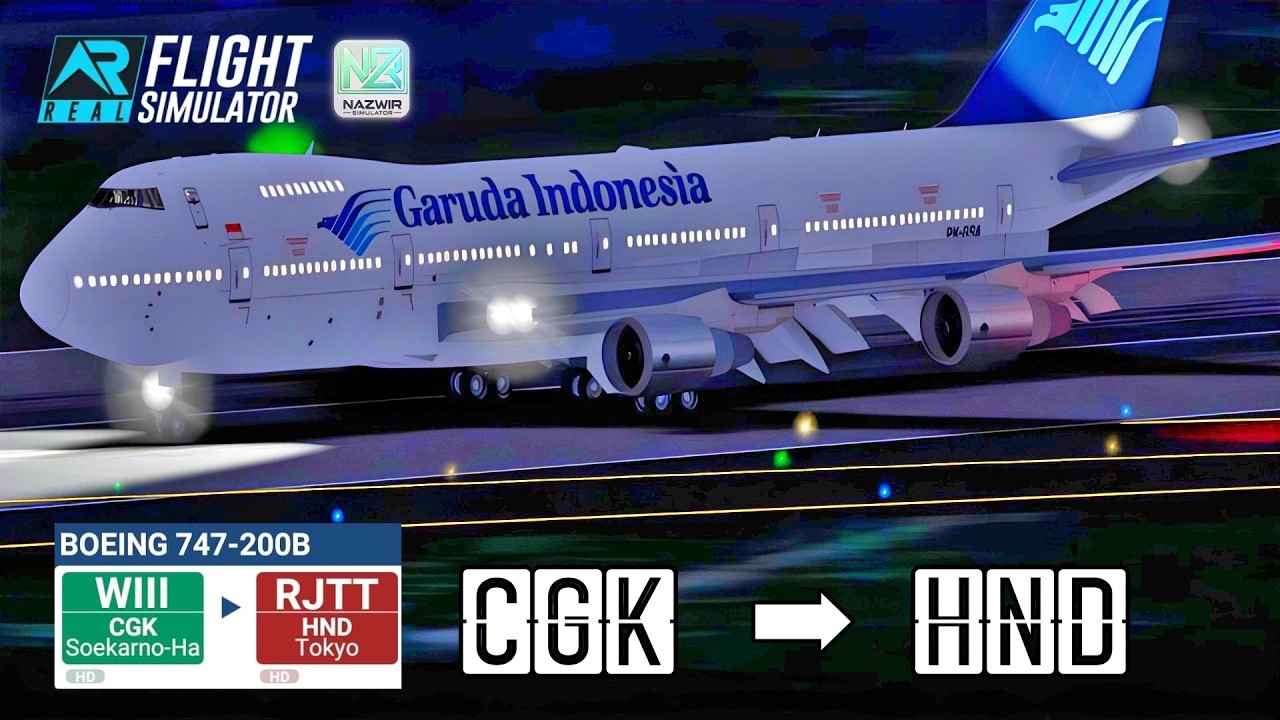 Jakarta (CGK) ➡️ Tokyo (HND) | ✈️ Garuda Indonesia Boeing 747-200 | RFS - Real Flight Simulator