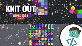Knit Out Level 1385 | Hard | Walkthrough | No Boosters