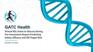 GATC Health Webinar: Virtual KOL Event ft Derisq™