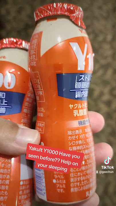 Special Edition Yakult Y1000 help sleeping