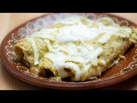 GREEN CHICKEN ENCHILADAS (suizas)