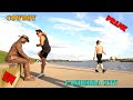 #cowboy_prank in Canberra  super funny reactions. lelucon statue prank. Luco patung