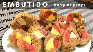 Pork Embutido Recipe | Steamed Filipino Meatloaf | How to Make Embutido| Pang negosyo