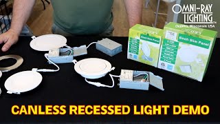 Omni-Ray Lighting Canless Recessed Lighting Demo by Omni-Ray Lighting 626 views 2 years ago 3 minutes, 40 seconds