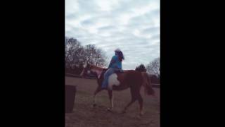 Trotting bareback