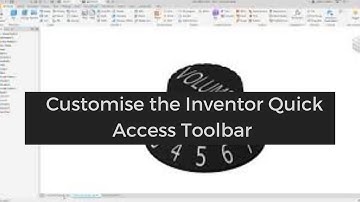 Customize the Inventor Quick Access Toolbar -Diatec - Autodesk Gold Partner