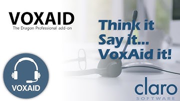 VoxAid | Carry out ClaroRead Pro functions by voice using VoxAid