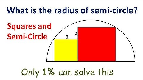 What is radius of semi–circle? | Viral Math Problem