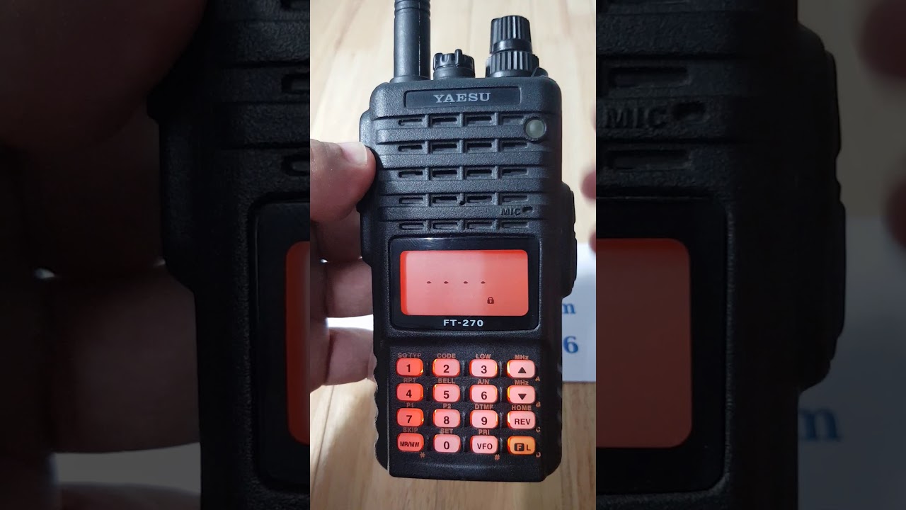วิธีใส่พาสเวิร์ด yaesu FT270 - FH912