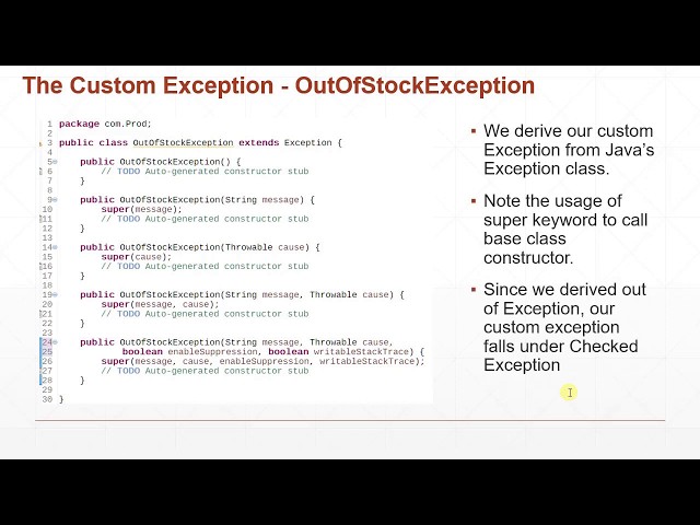 Implement Custom Exceptions in Java: Why, When and How