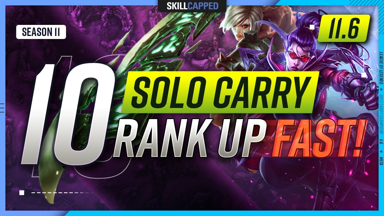 10 BEST CARRY Champions For ROLE In Patch - of Legends - YouTube