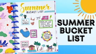 PLAN WITH ME | SUMMER BUCKET LIST | THE HAPPY PLANNER