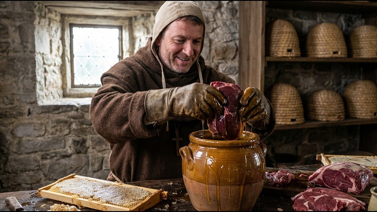 What Happens When You Put Meat Into Honey Like Medieval Peasants Did. | Forgotten Table