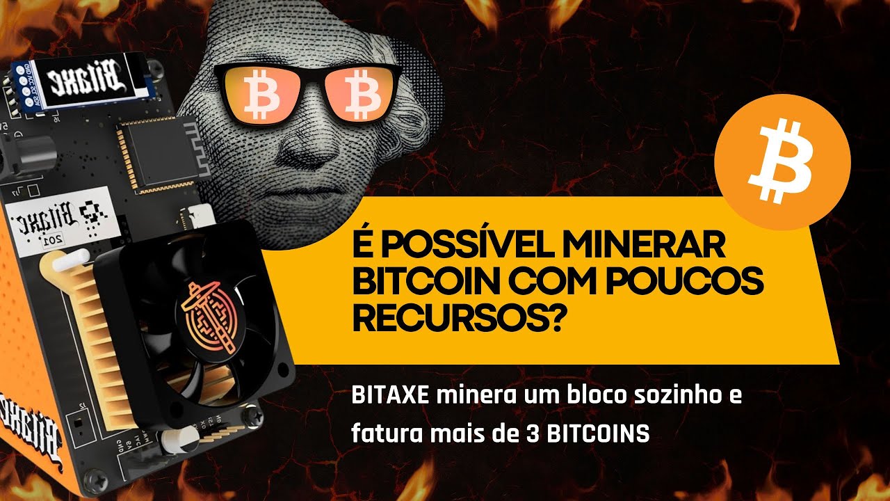 É possível minerar BITCOIN com poucos recursos? - BITAXE minera um bloco  sozinho e ganha 3 BITCOINS