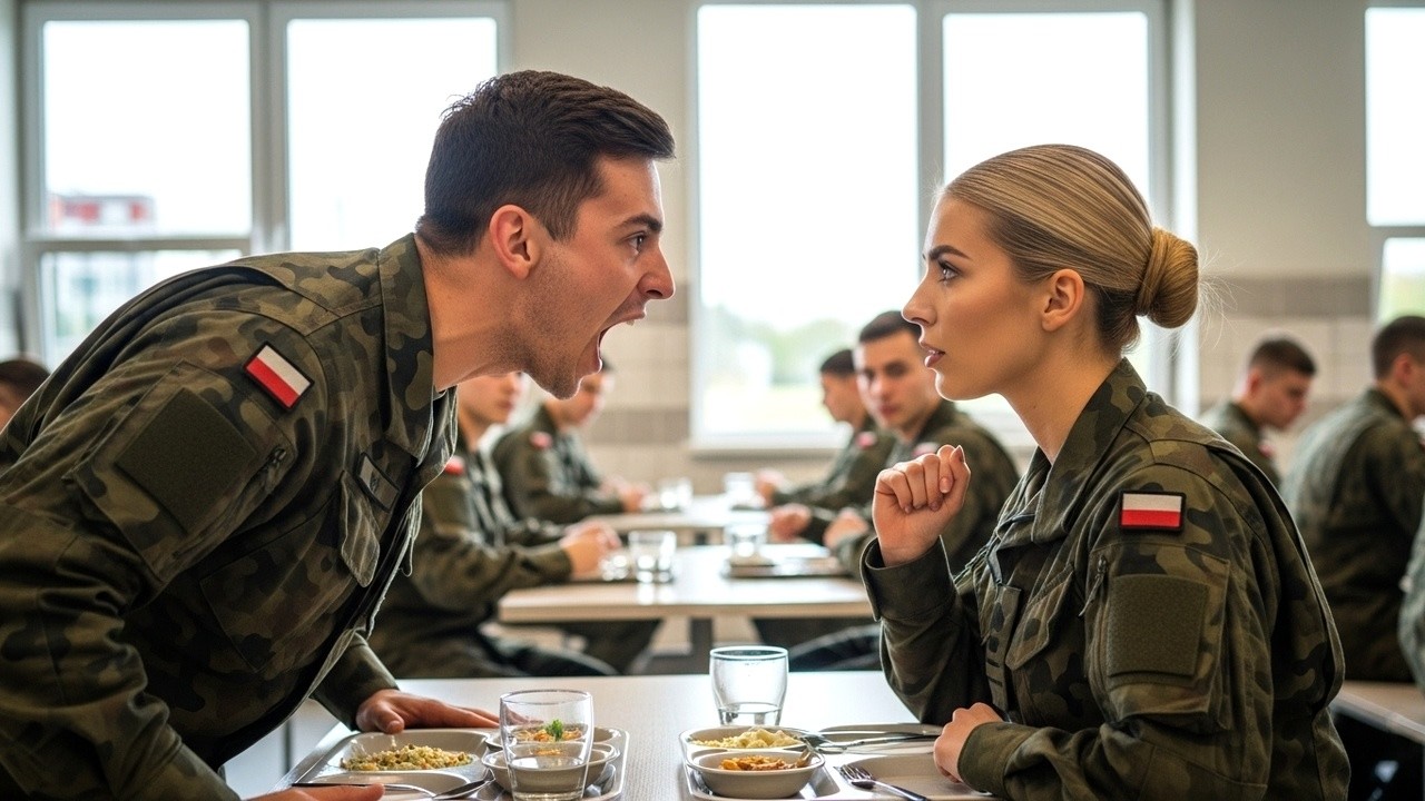 Żołnierz popchnął ją w stołówce — Zaskoczenie, gdy odkrył, że była operatorką GROM