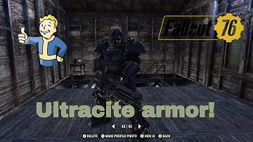 Making Ultracite power armor! | Fallout 76