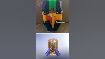 Why 3 jaws? 👉 Equal force + stable grip 🔧 #mechanical principles | #simulation #solidworks #physics