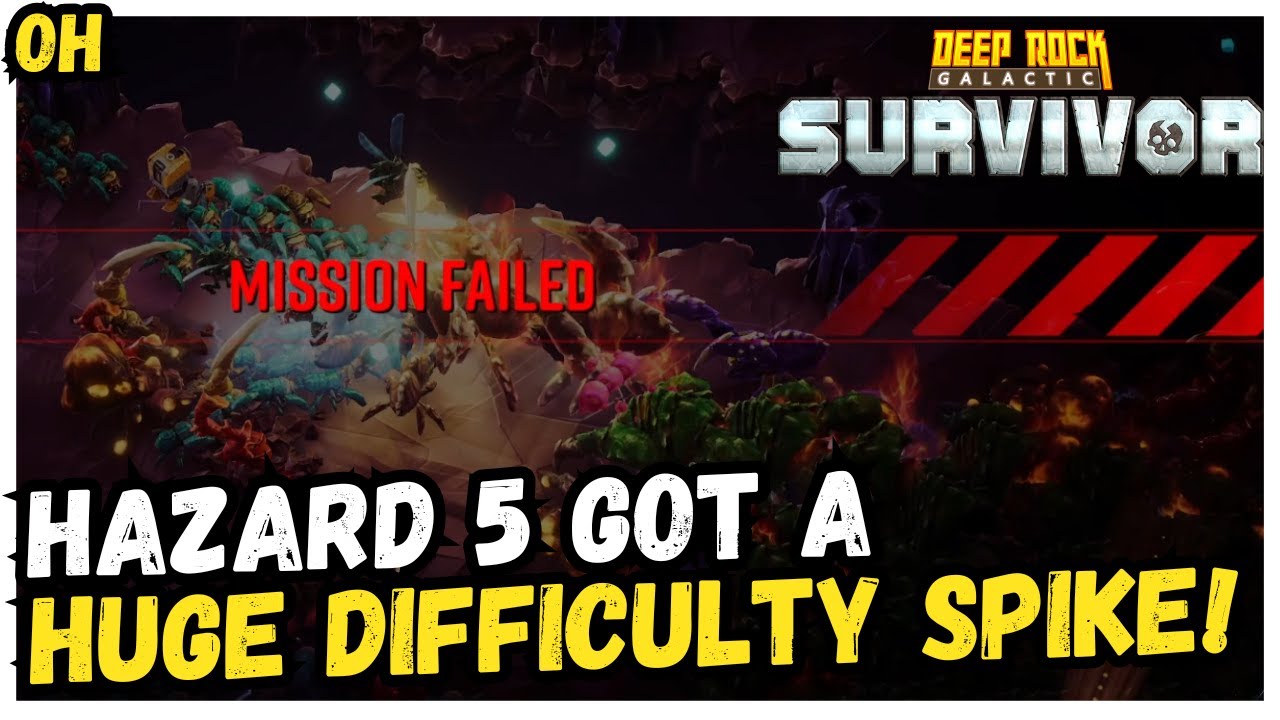 This Game Just Got MUCH MORE DIFFICULT! Deep Rock Galactic Survivor!