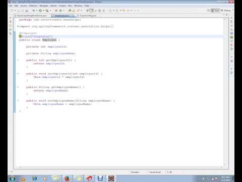 SPRING FRAMEWORK @SCOPE SINGLETON DEMO