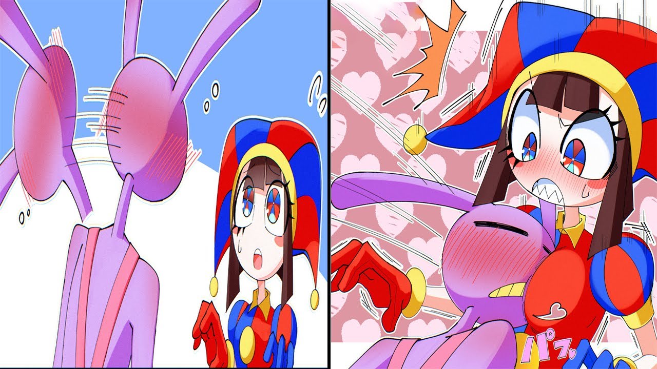 Jax x Pomni Fluffy and Unimpressed | The Amazing Digital Circus