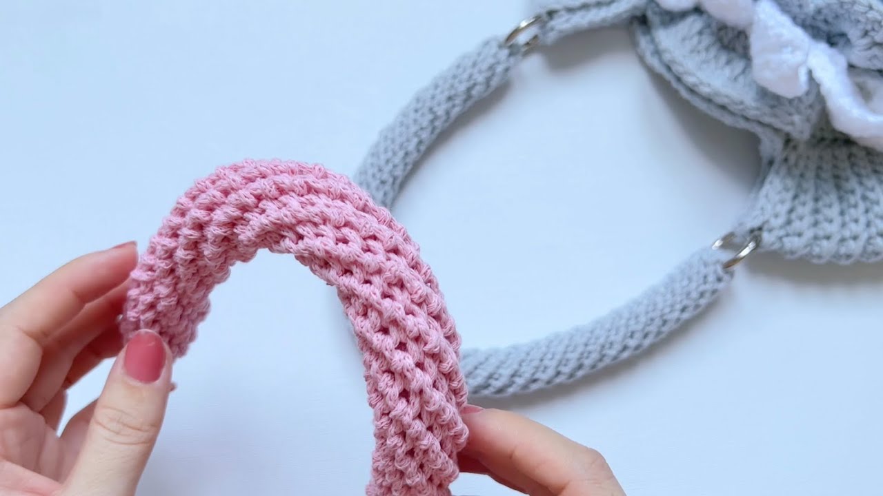 Crochet Strap Bag 🧶 Móc quai túi tròn chi tiết